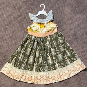 Matilda Jane Platinum Honey Bunny Dress.  Special collection. Girls size 8